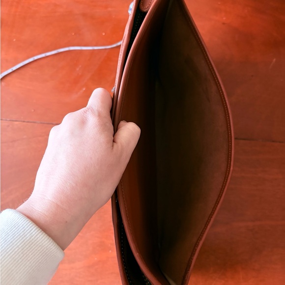 Vintage Brown Leather Laptop Sleeve - Picture 4 of 6